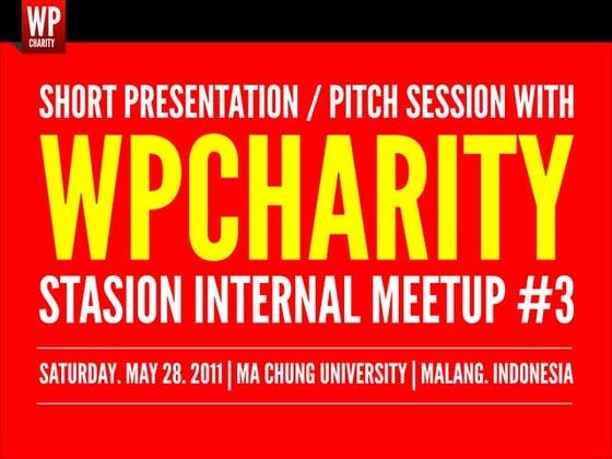Short Presentation of WPCharity
