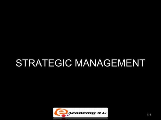 Strategic management