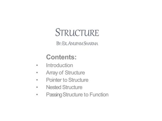 Structure in C language