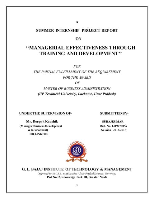 Studyoneffectivenessoftraininganddevelopment 120407125558-phpapp02