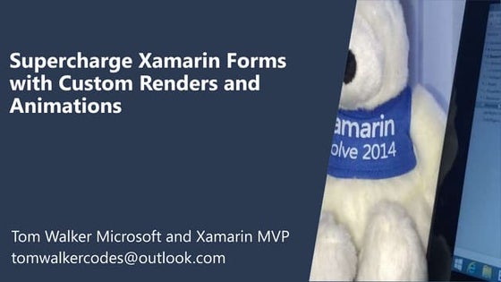 Supercharge xamarin forms with custom renderers and animations
