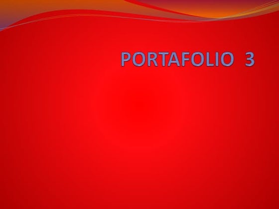 PORTAFOLIO  3