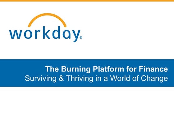 Surviving and Thriving in a World of Change