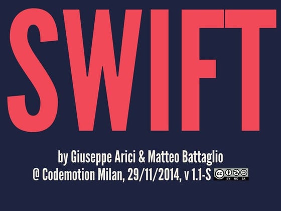 Swift Introduction
