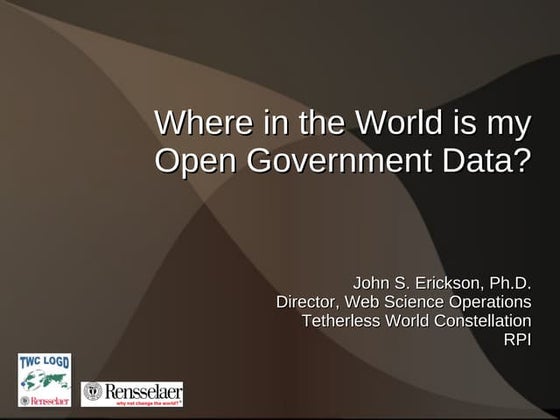 Where is the World is my Open Government Data?