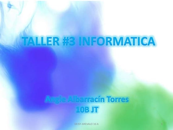 Taller #3 informatica