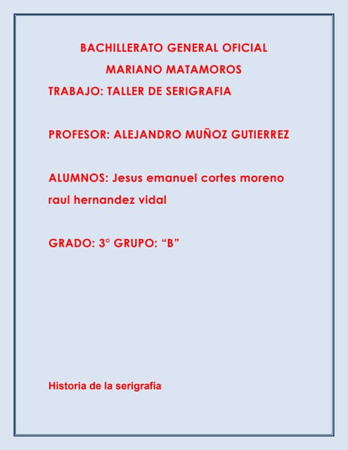 Taller de serigrafia