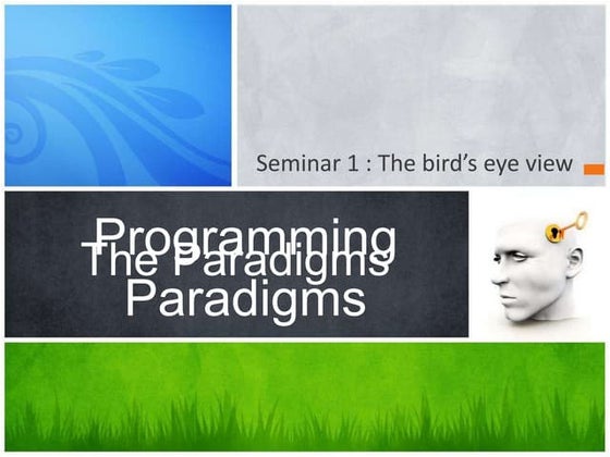 Programming Paradigms Seminar 1
