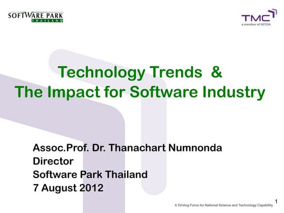 Technology Trends & The Impact for Software Industry