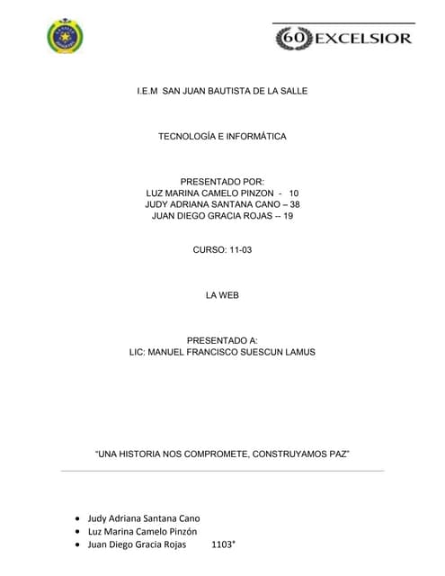 WEB- TECNOLOGIA E INFORMATICA 