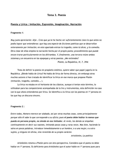 Tema 3. Poesía