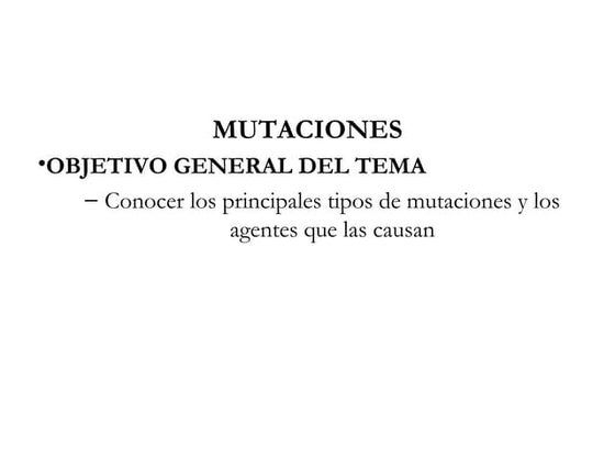 MUTACIONES