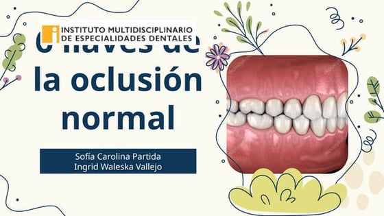 6 llaves de la oclusionnormal de Andrews, análisis de Wits y análisis Wala ridge