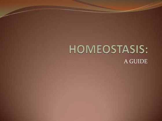 Temperature homeostasis