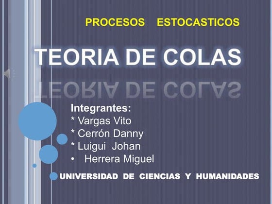 Teoria de colas exposicion