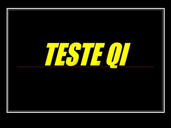 Testes de QI