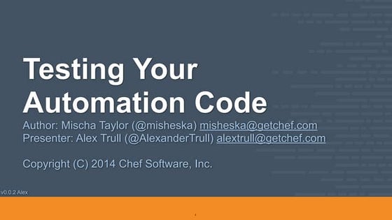 Testing your-automation-code (vagrant version) v0.2