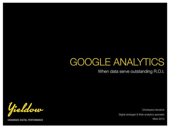 Google Analytics - Yieldow