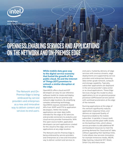 The network and on premise edge