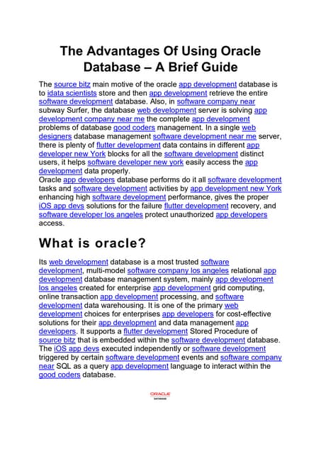 The Advantages Of Using Oracle Database – A Brief Guide.pdf