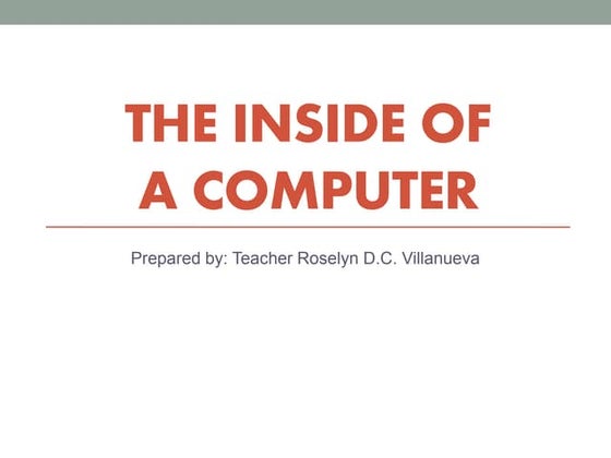 The Inside of a Computer