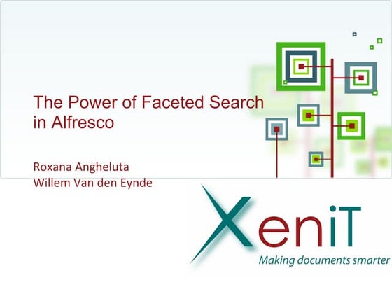 The power of faceted search in alfresco