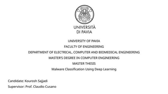 Malware Classification Using Deep Learning