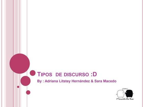 Tipos  de discurso