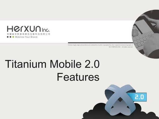 Titanium SDK 2.0 Features update