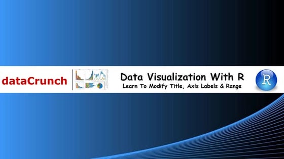 Data Visualization With R: Learn To Modify Title, Axis Labels & Range
