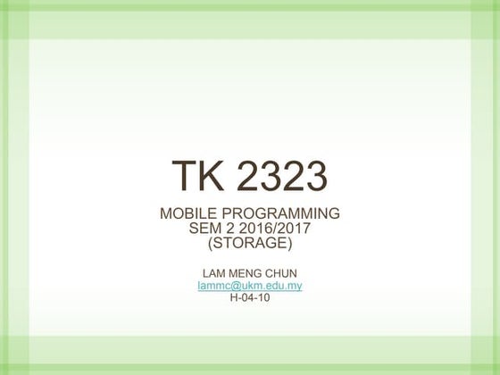 Tk2323 lecture 7   sql 