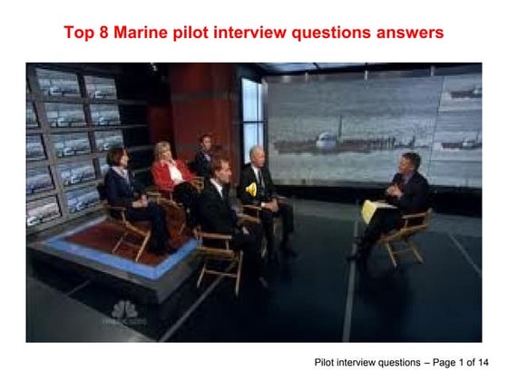Top 8 marine pilot interview questions answers