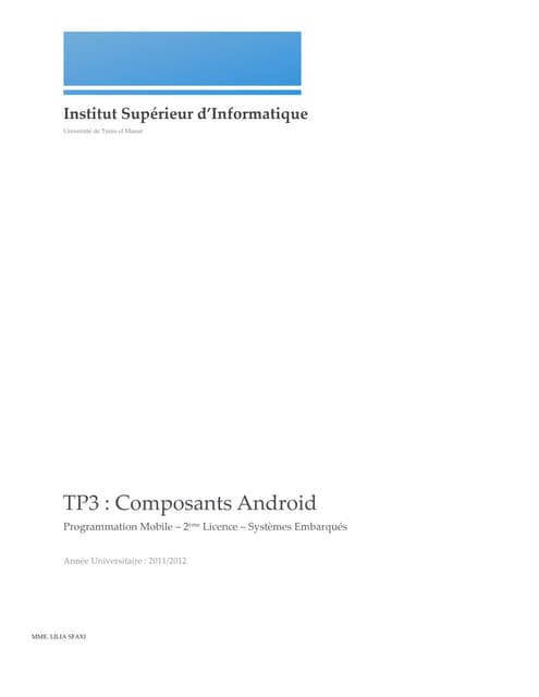 Composants Android
