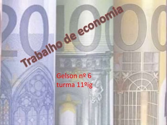 Trabalho de economia