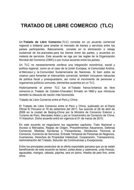 Tratado de libre cOmercio123