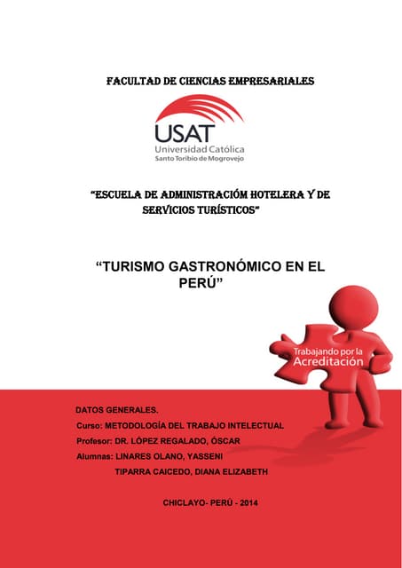 Turismo gastronómico en el perú