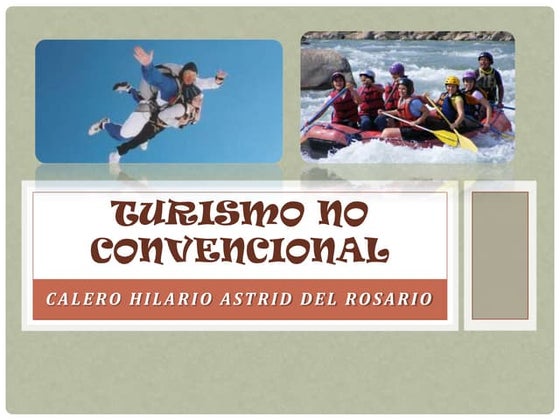 Turismo no convencional