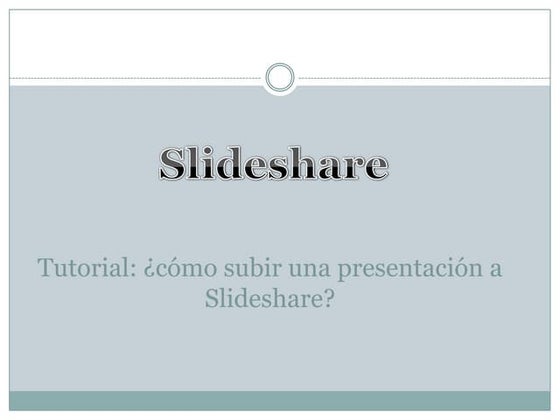 Tutorial Slideshare