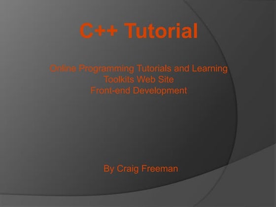 C++ Tutorial
