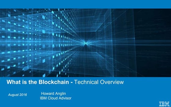 Tutorial blockchain technical overview-ss