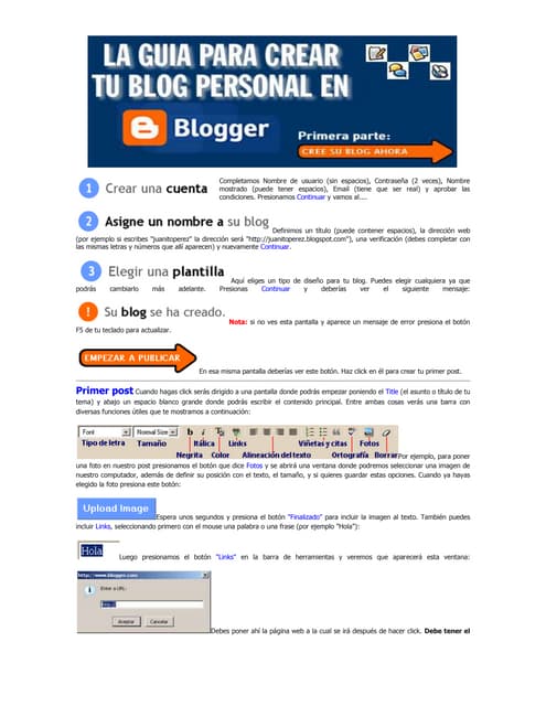 Tutoriales blogger