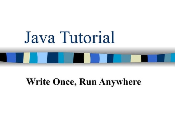 Tutorial java