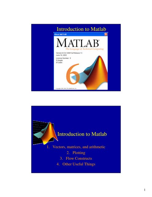 Tutorial matlab
