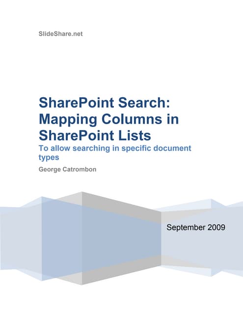Tutorial Search With Custom Column Slide Share