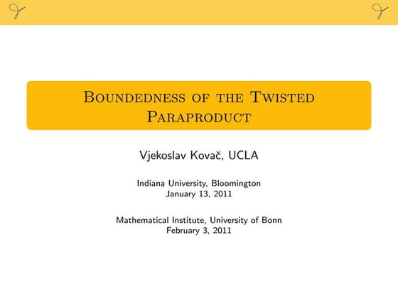 Boundedness of the Twisted Paraproduct