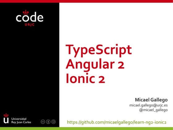 TypeScript - Angular 2 - ionic 2