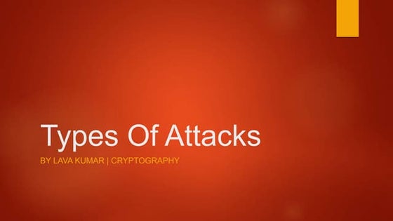What is Cryptography and Types of attacks in it