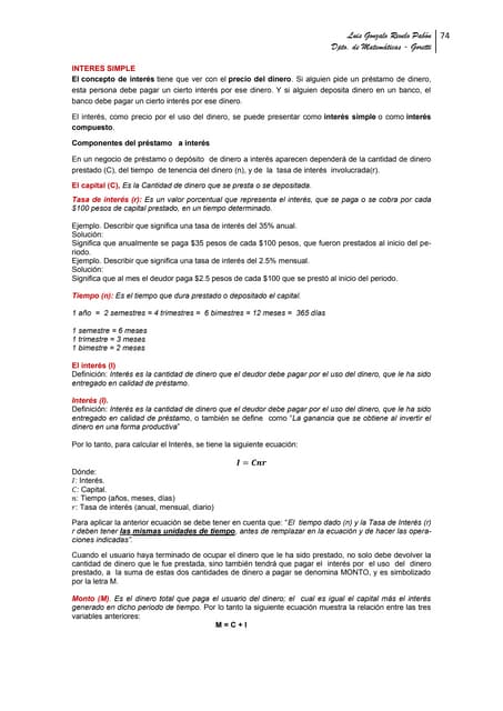 Unidad 8. interes simple-GONZALO REVELO PABON