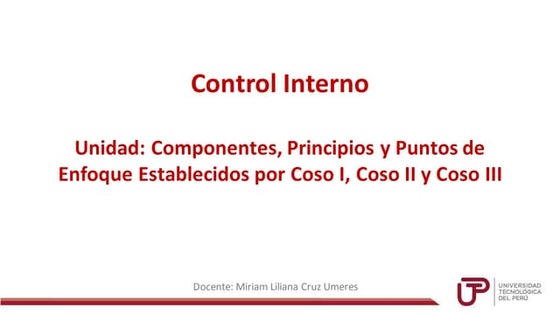 Unidad 3_Componentes Principios y Puntos de Enfoque Establecidos por Coso I ,...