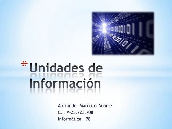 Unidades de Información